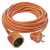 EMOS – Cable alargador IP20 de 15m – 1 Enchufe Schuko – 230 V, 16 A, 3680 W – Aislamiento de PVC H05VV-F3G 1,5 mm² – Mayor protección táctil – para Interiores – Naranja
